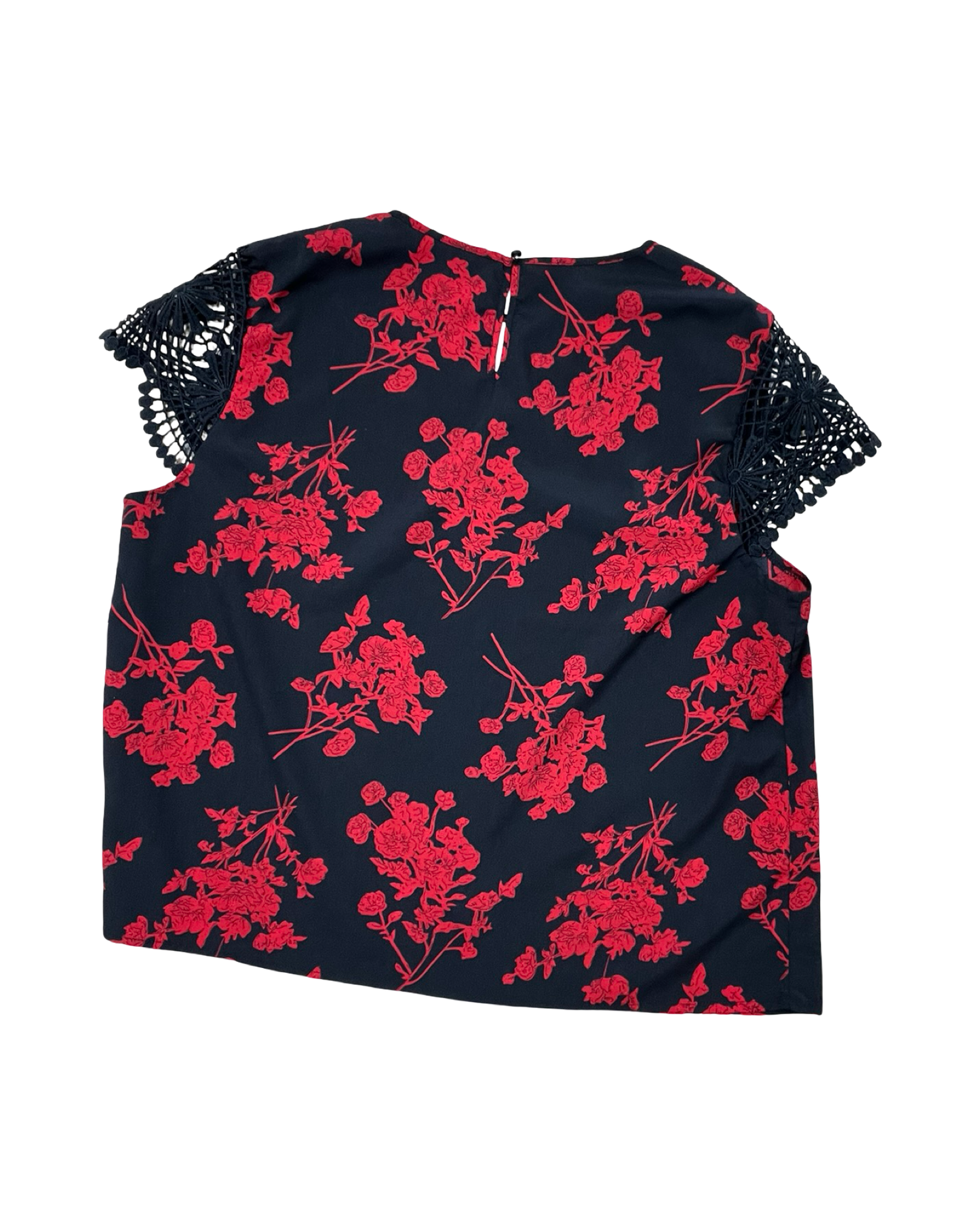 Top Ss By Shein In Black & Red, Size:2X