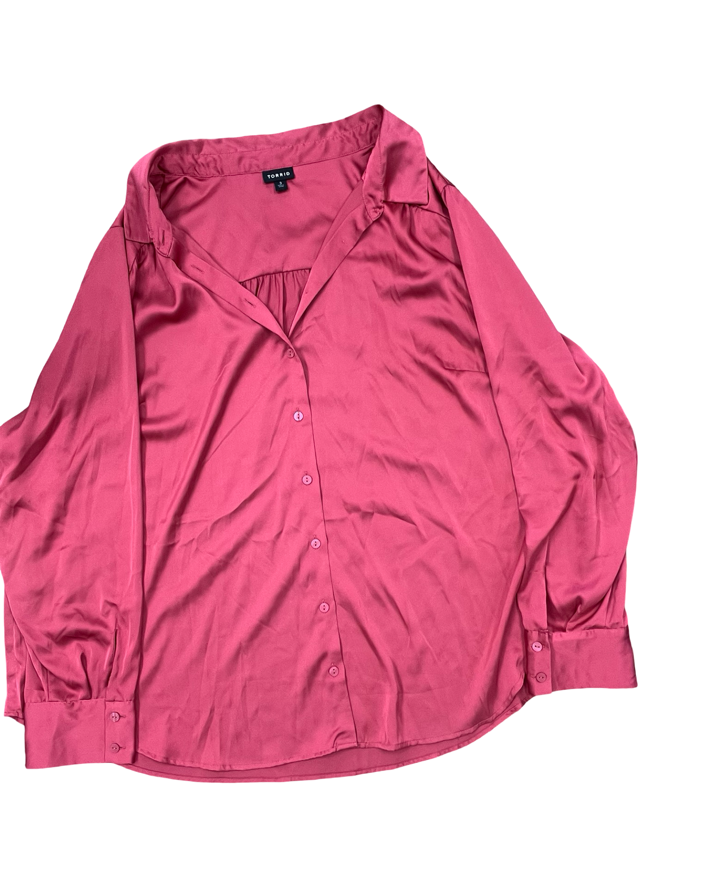 Top Ls By Torrid In Pink, Size:3X