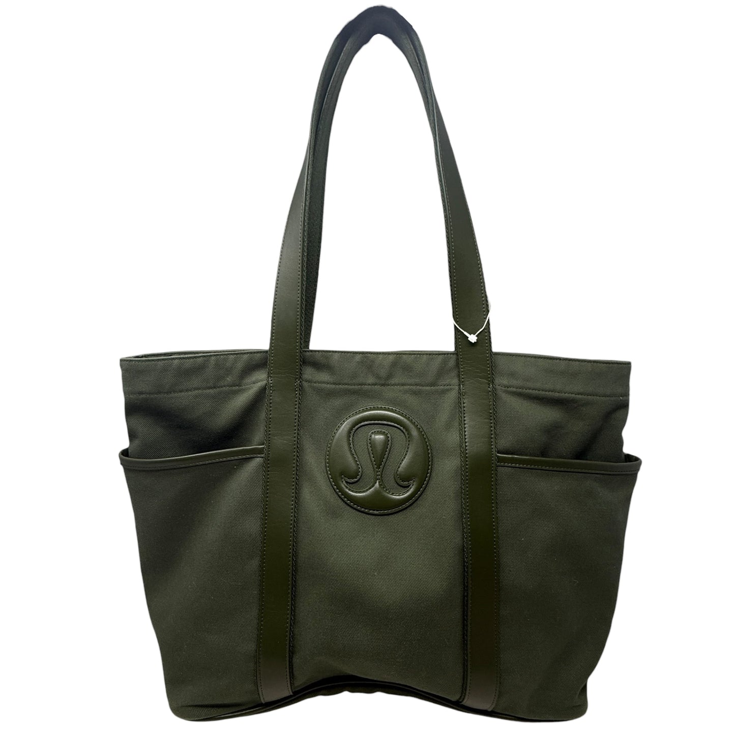 Daily Multi-Pocket Canvas Tote Bag 20L Leather Alternative By Lululemon, Size: Large