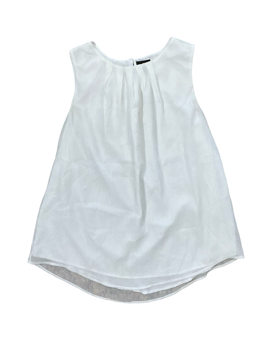 Top Sleeveless By Worthington In White, Size:L