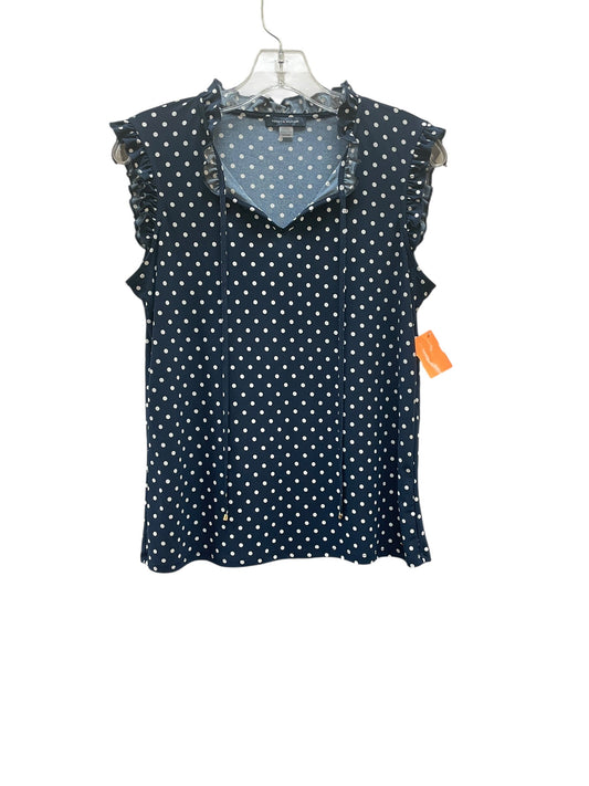 Top Sleeveless By Tommy Hilfiger In Polkadot Pattern, Size:S
