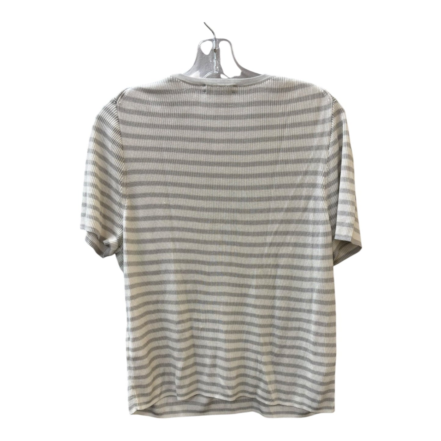 Top Ss By Madewell In Grey & White, Size:1X