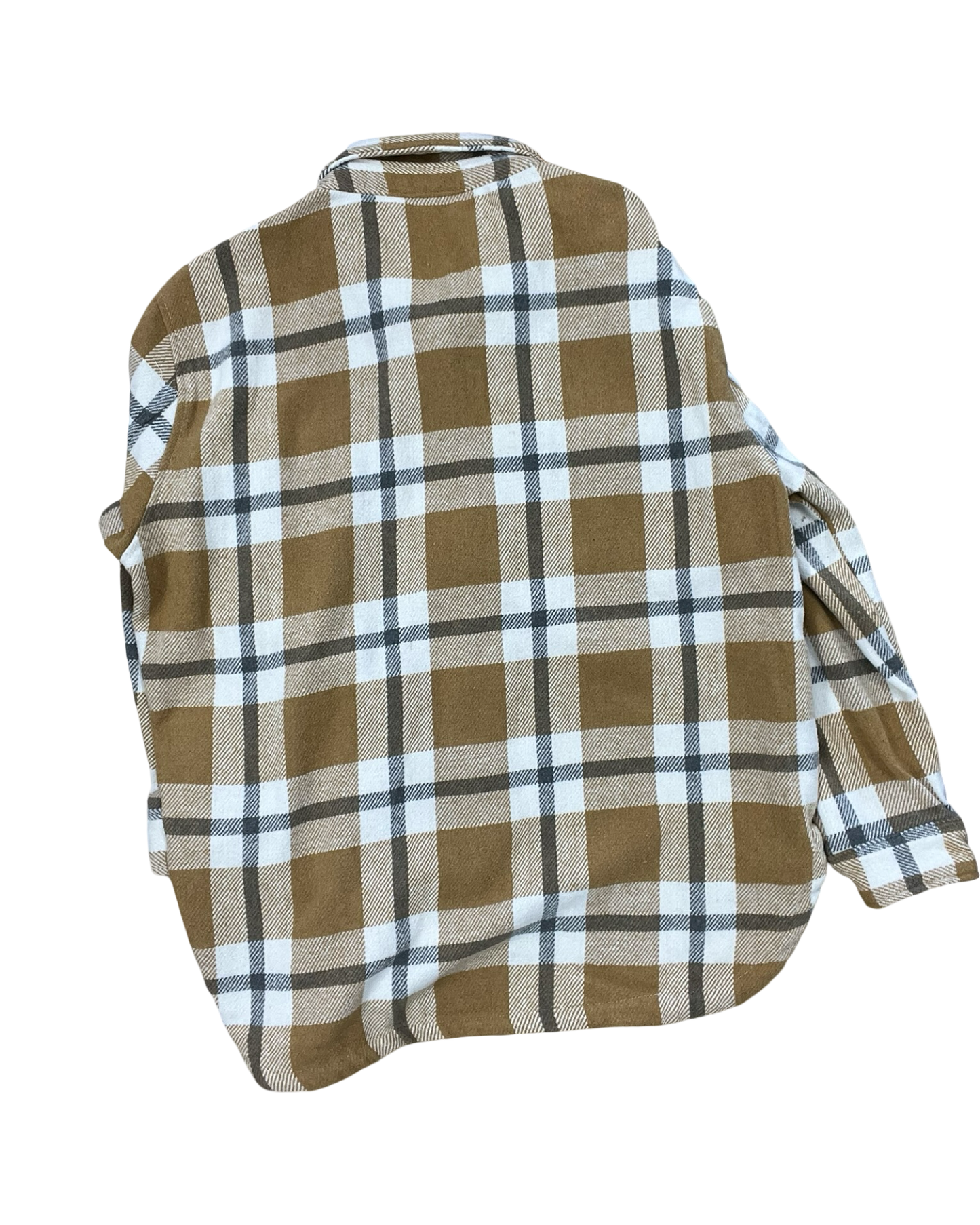 Jacket Shirt By Clothes Mentor In Tan, Size:L