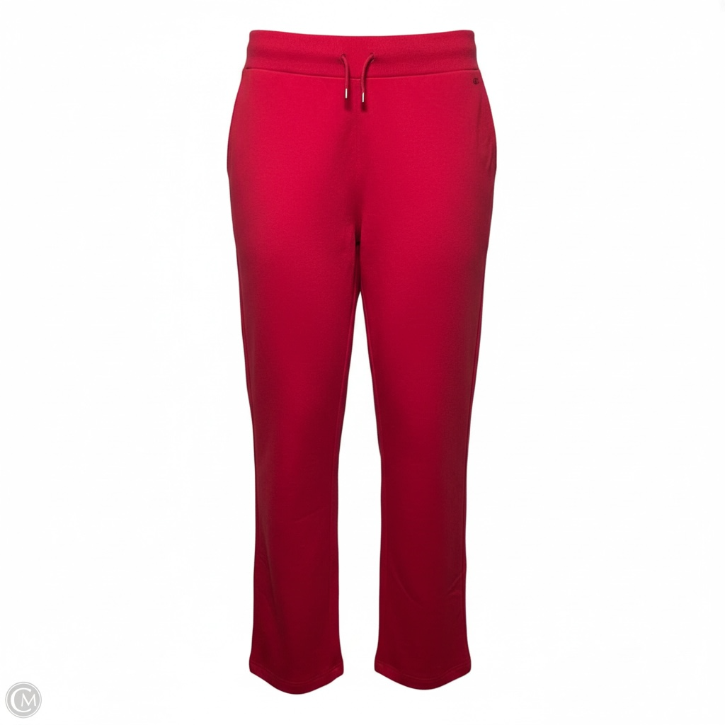 Baby Terry Sweat Pants Designer By Escada Sport In Red, Size: XL