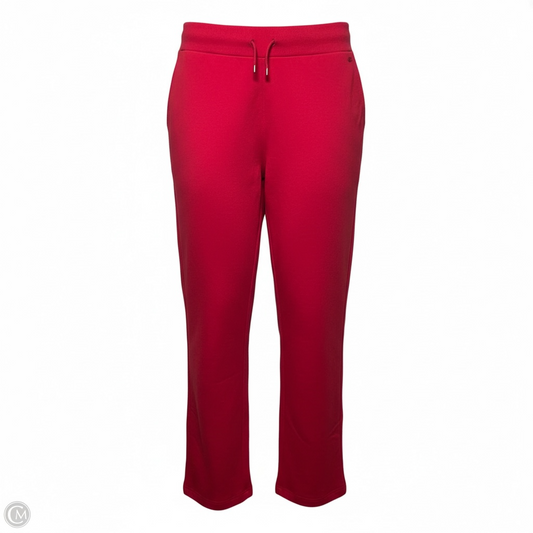 Baby Terry Sweat Pants Designer By Escada Sport In Red, Size: XL