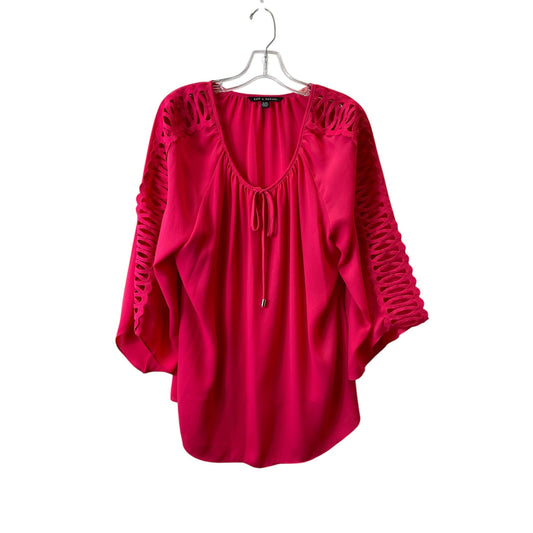 TOP 3/4 SLEEVE by ZAC AND RACHEL In PINK, Size: XL