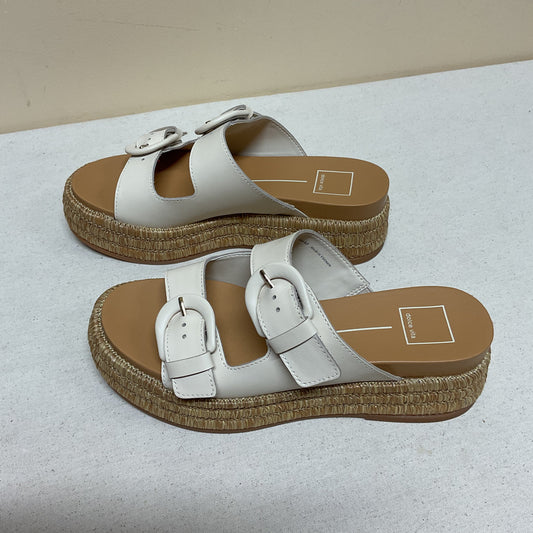 Sandals Heels Platform By Dolce Vita In Tan, Size:8.5