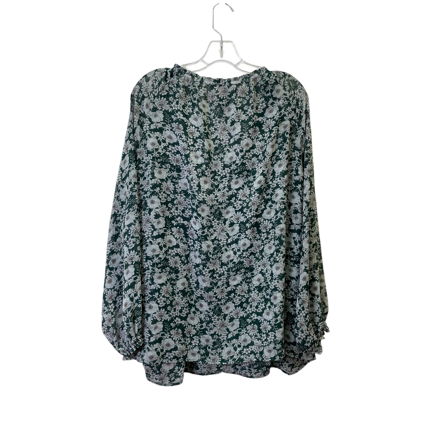 Top Ls By Cabi In Green & Grey, Size:Xl