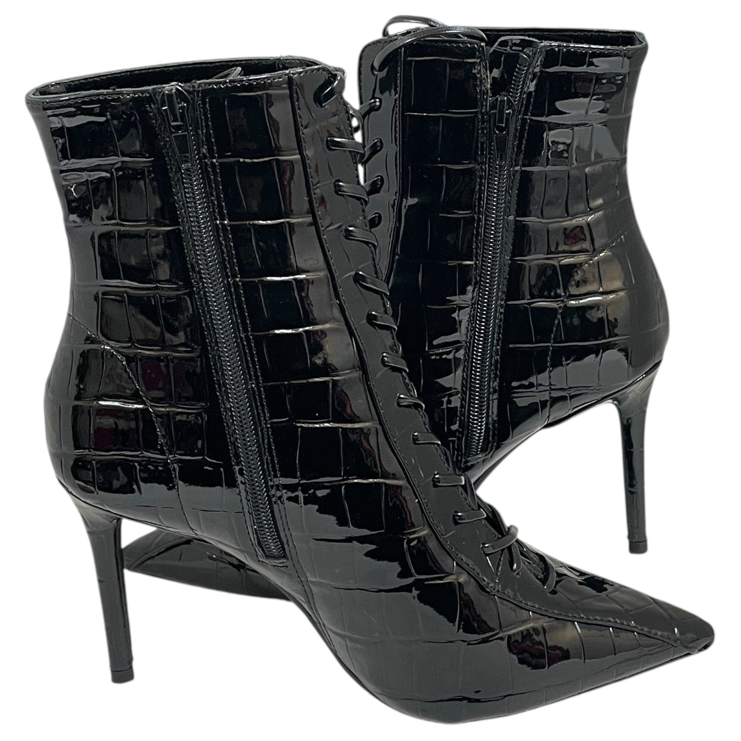 Boots Ankle Heels By Inc In Black, Size:7