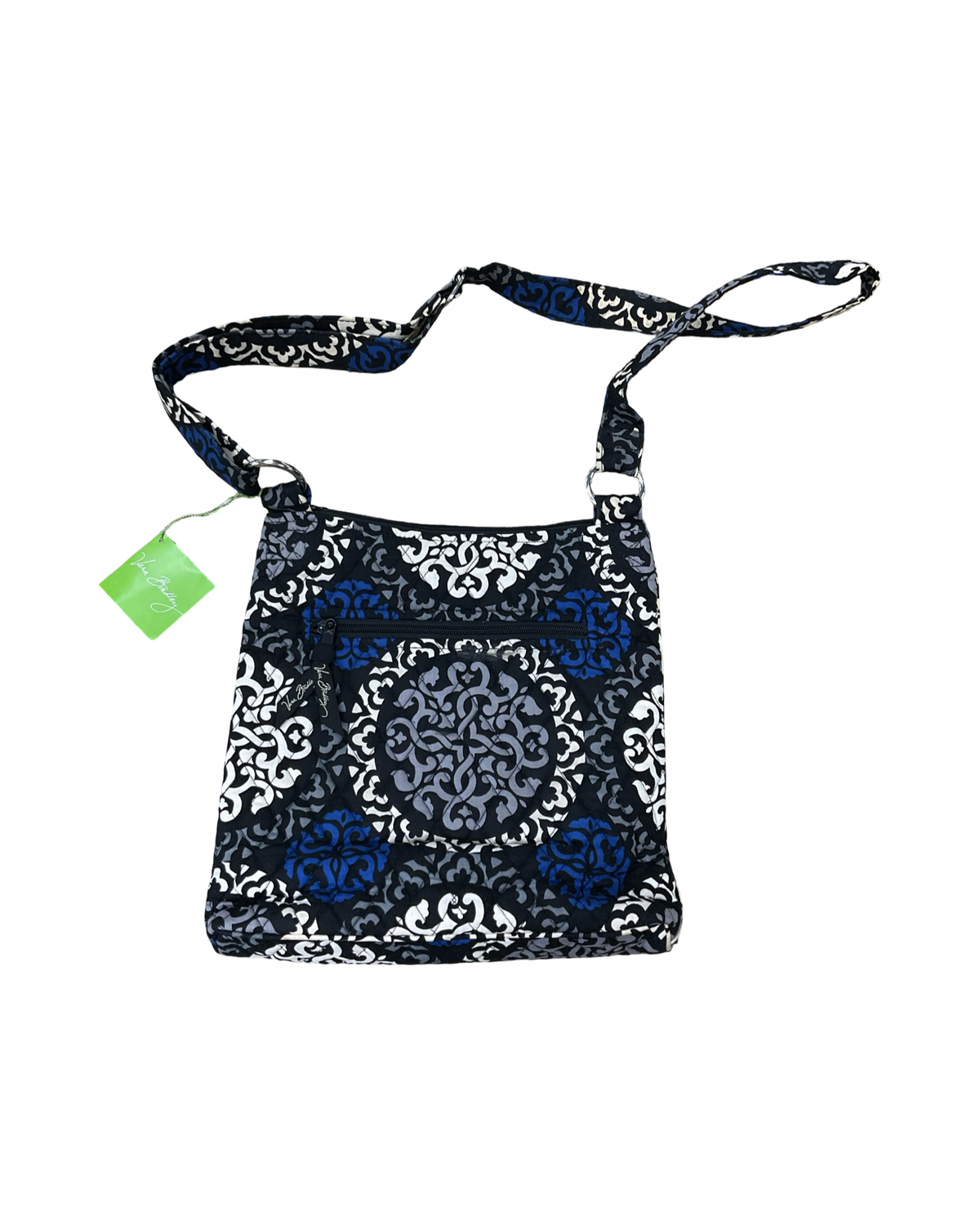 Crossbody By Vera Bradley In Black & Blue, Size:Medium