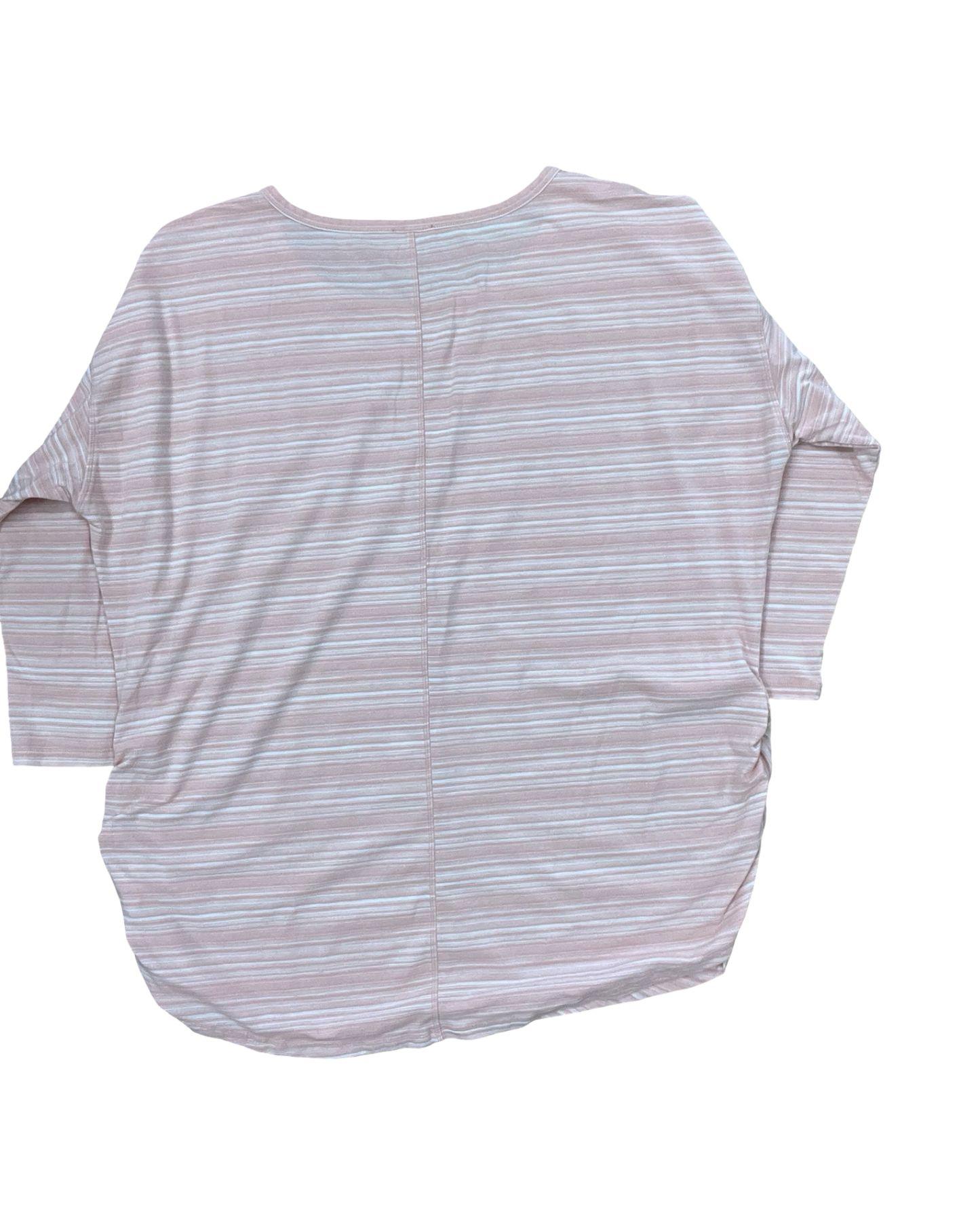 Top 3/4 Sleeve By Talbots In Peach, Size:2X