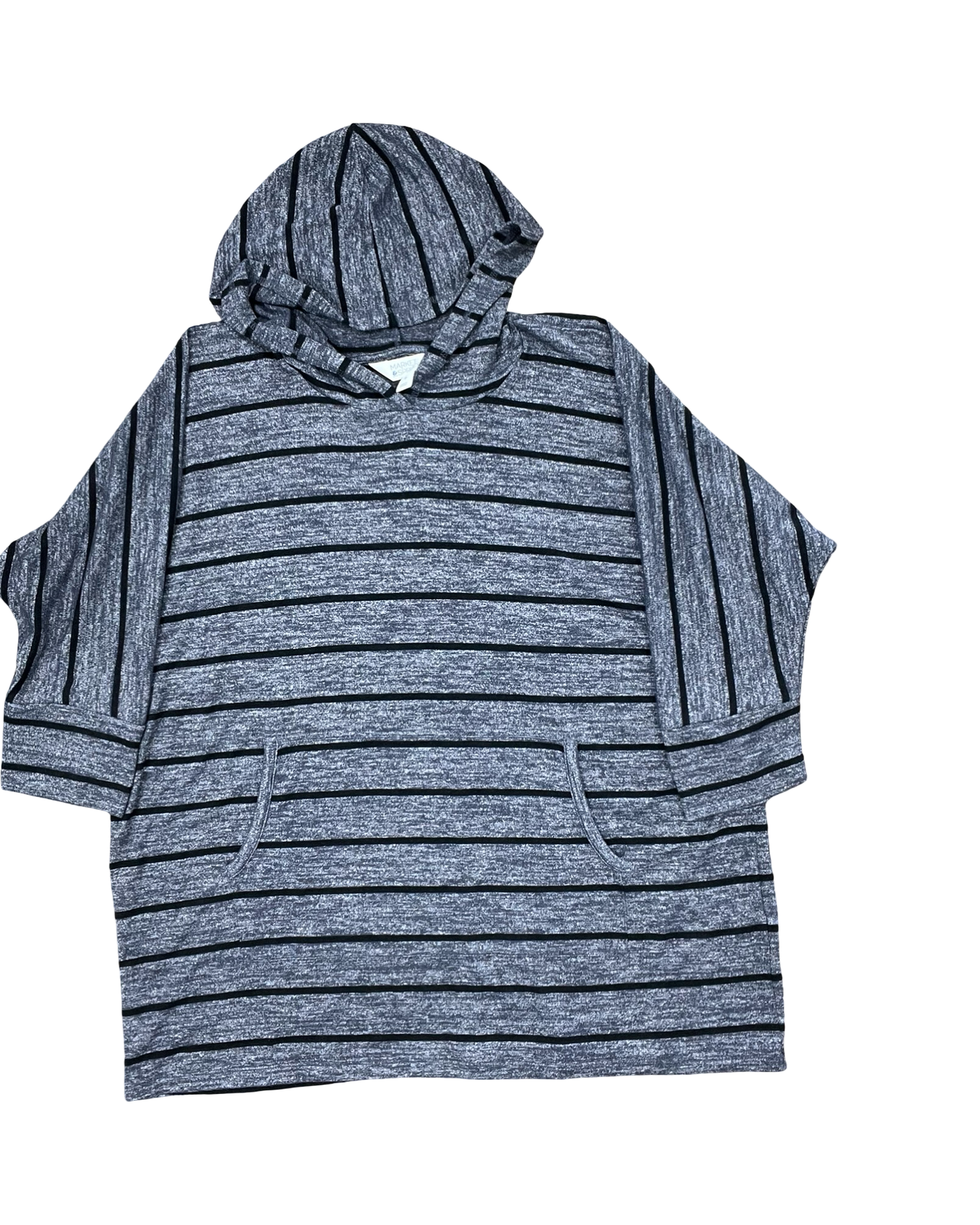 Top 3/4 Sleeve By Market & Spruce In Grey, Size:2X