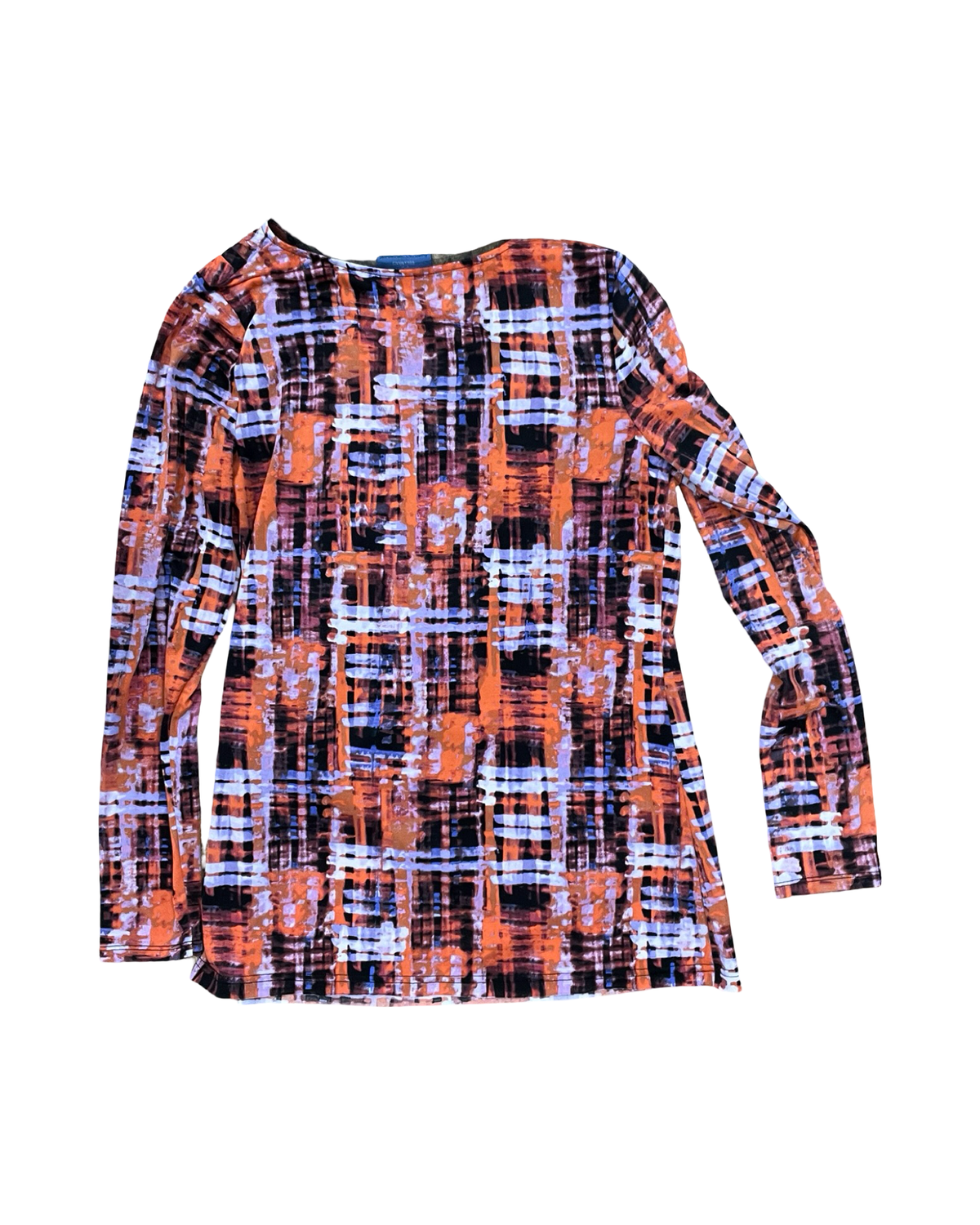 Top Ls By Simply Vera In Blue & Orange, Size:M