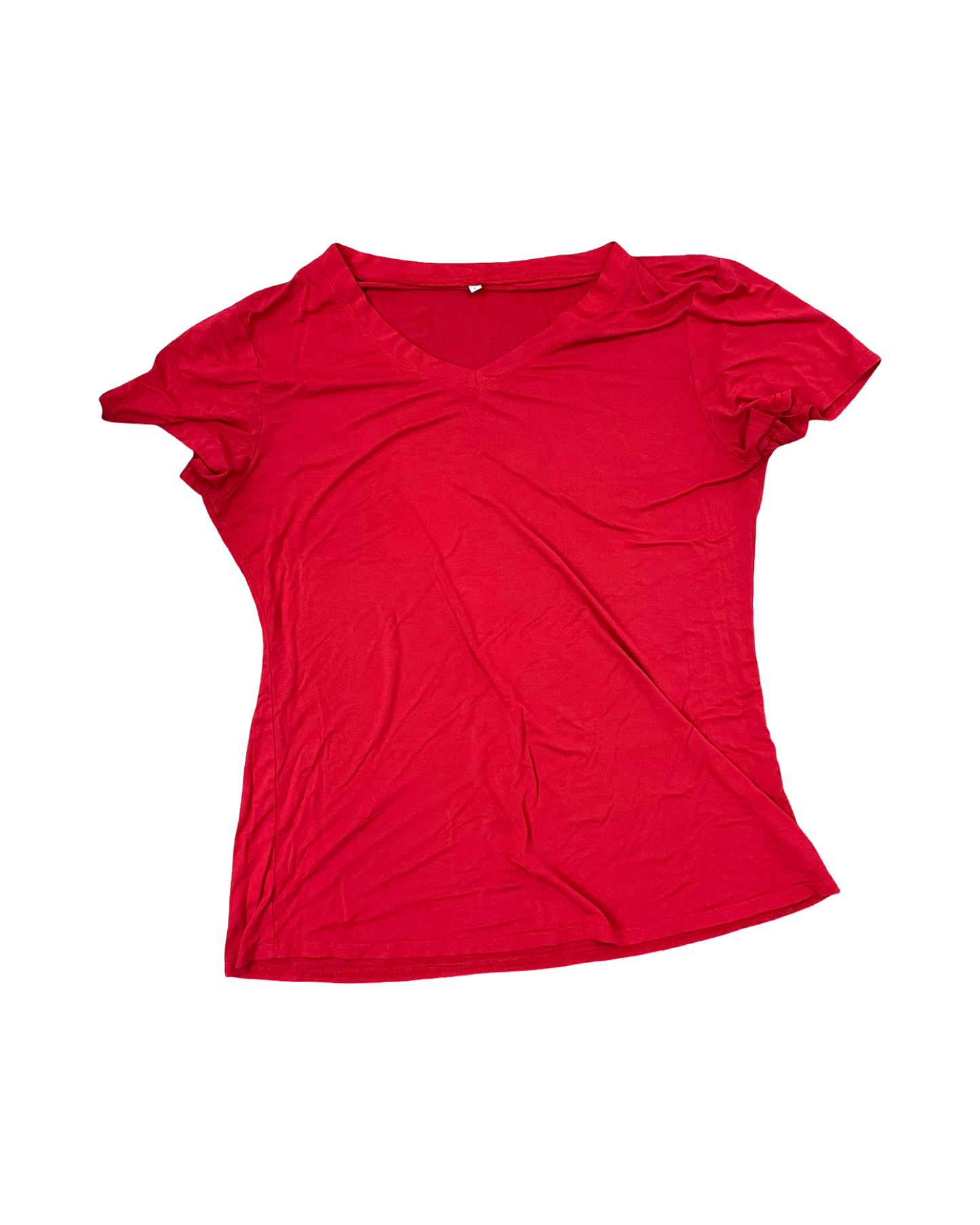Top Ss Basic By Clothes Mentor In Red, Size:L