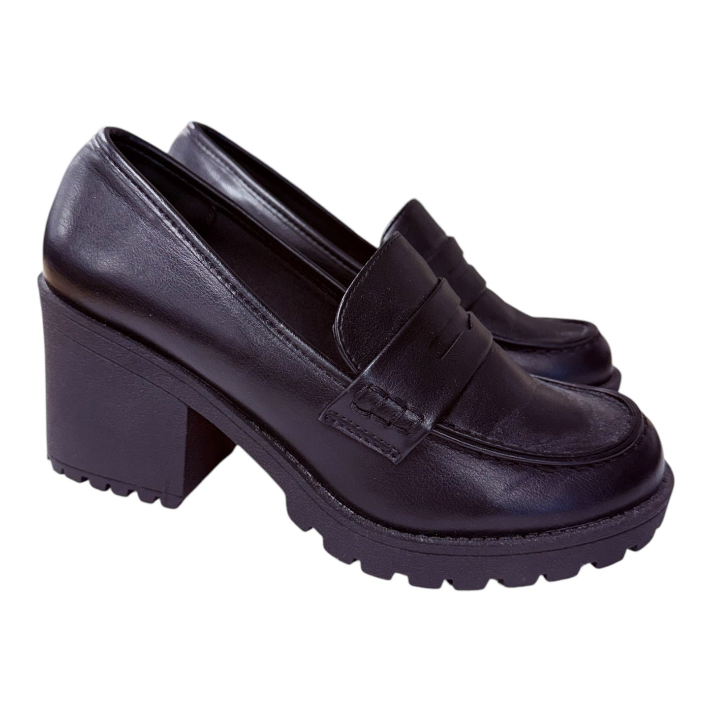 Shoes Heels Block By Soda In Black, Size:8