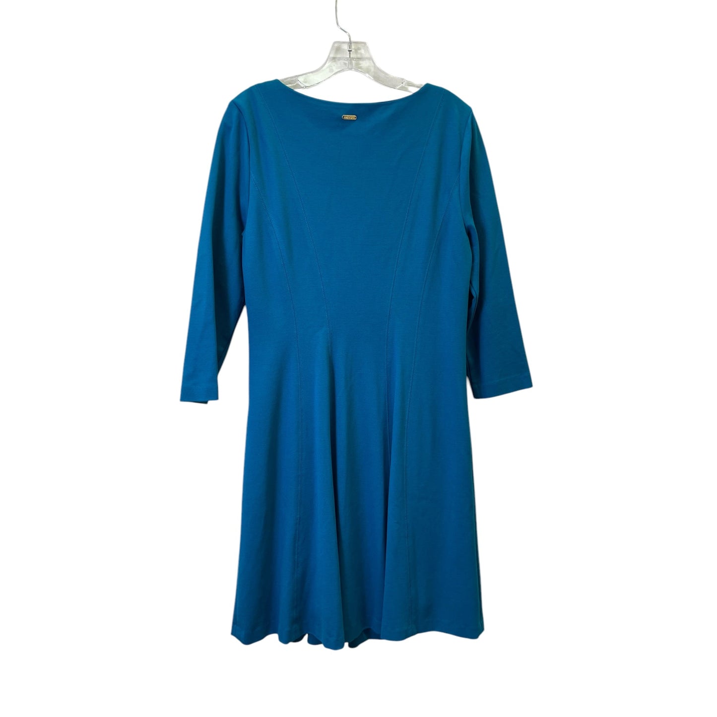 Dress Casual Midi By Isaac Mizrahi In Blue, Size:L