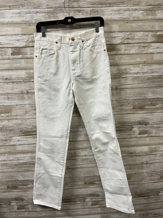 Jeans Straight By Wrangler In White, Size:6