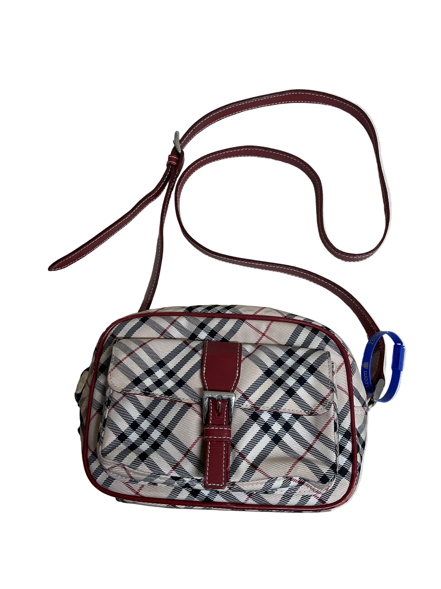 Crossbody Luxury Designer By Burberry In Plaid Pattern, Size:Medium