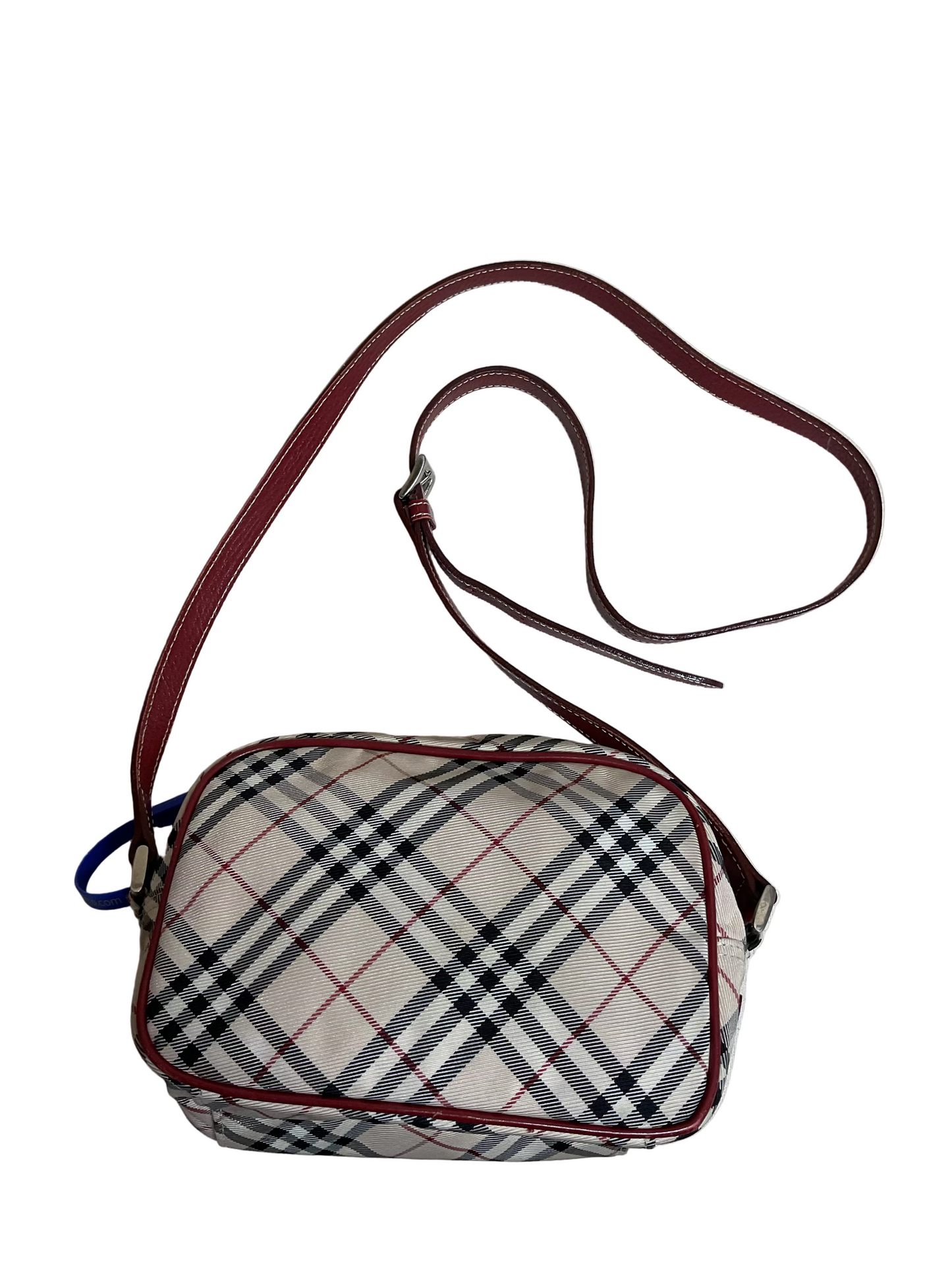 Crossbody Luxury Designer By Burberry In Plaid Pattern, Size:Medium