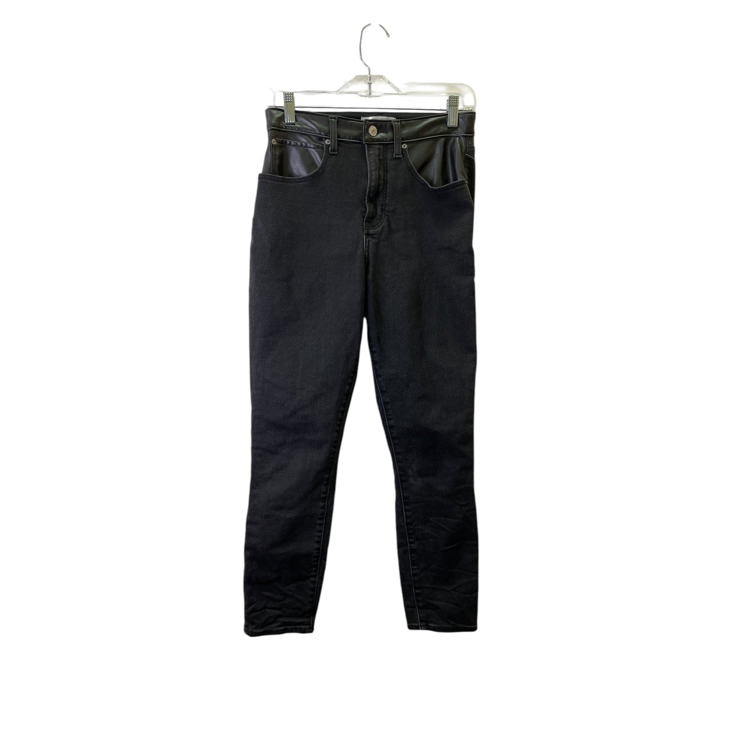 Jeans Skinny By Abercrombie And Fitch In Black Denim, Size:6