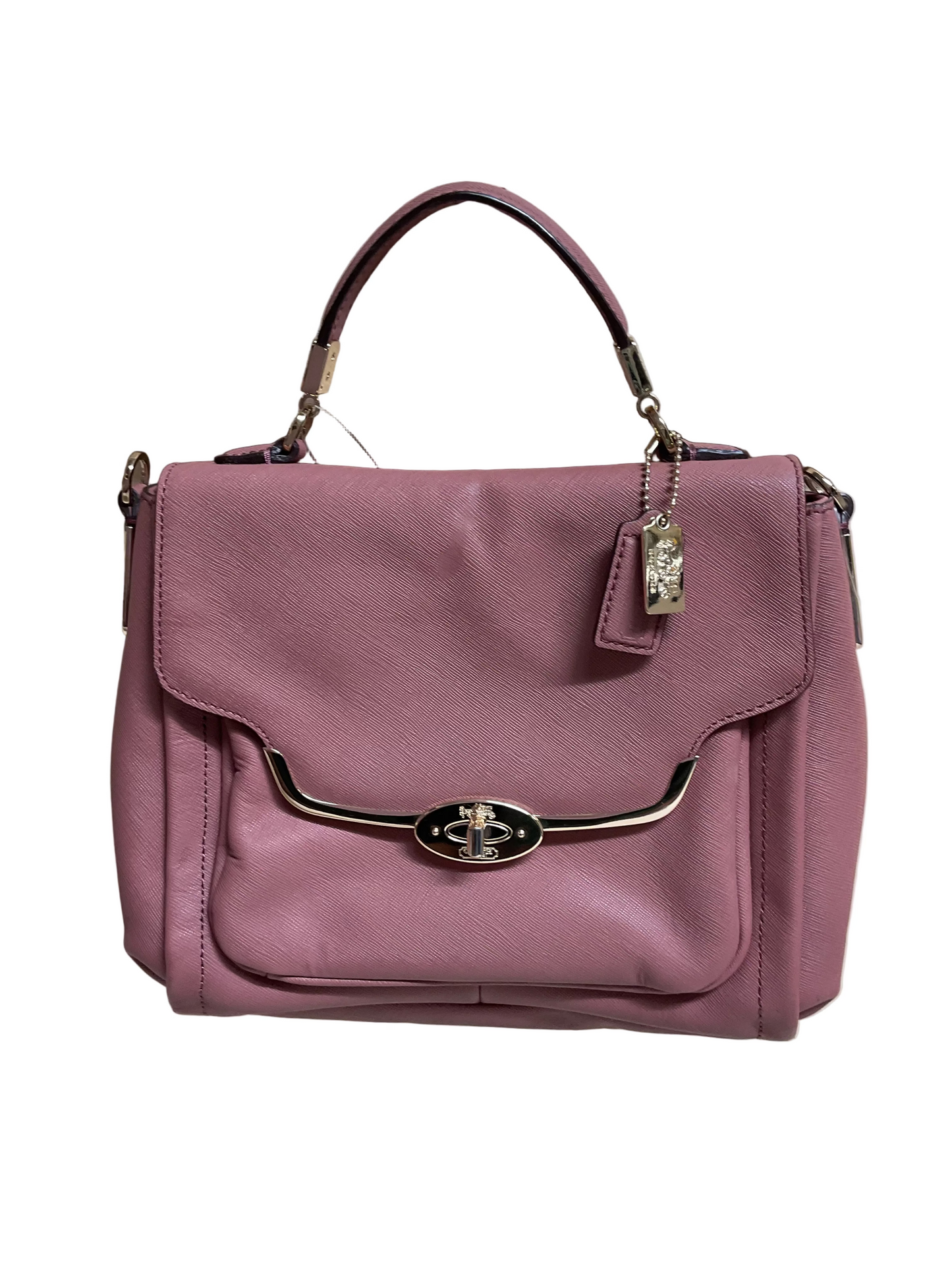 Handbag Designer By Coach In Pink, Size:Medium