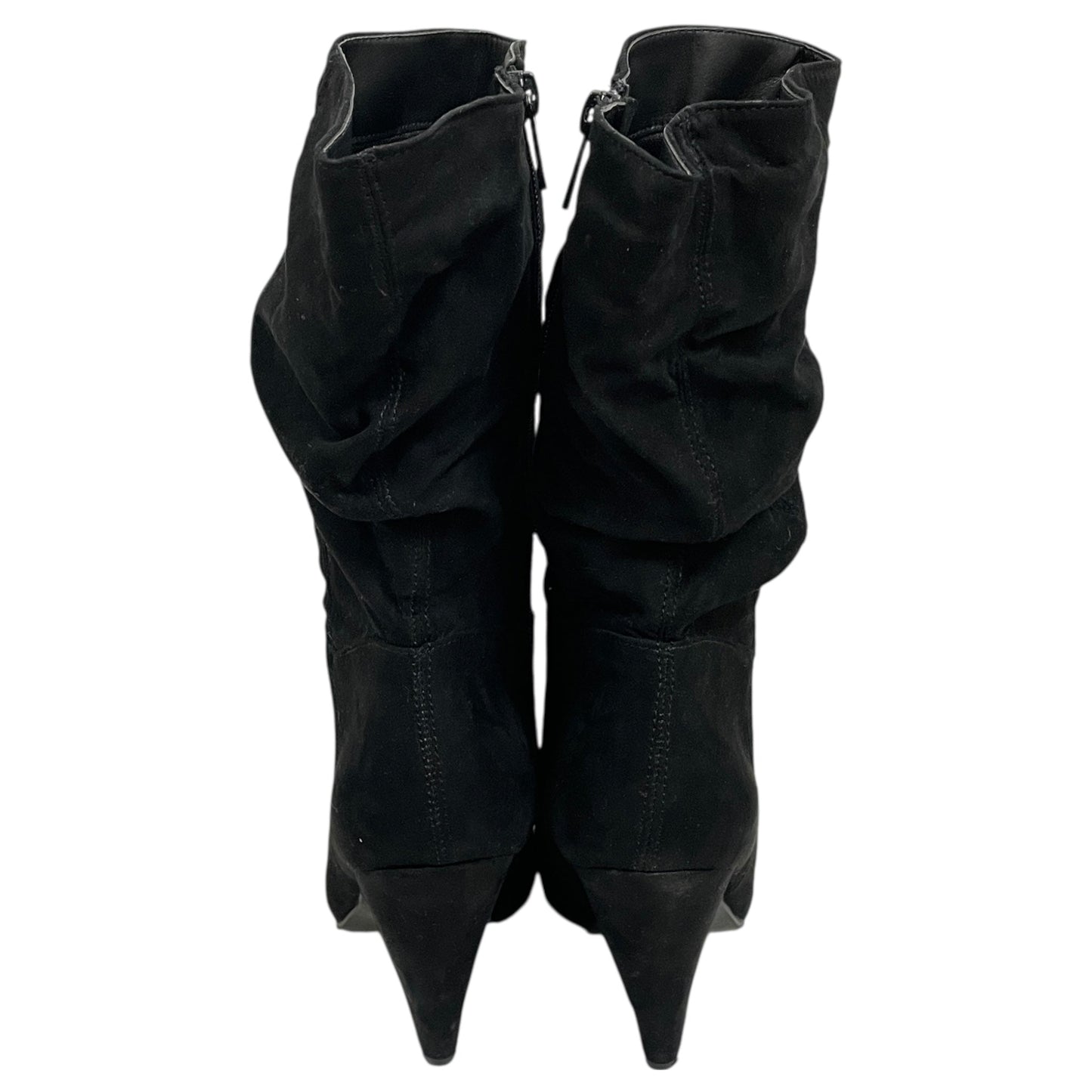 Boots Ankle Heels By Bamboo In Black, Size:6