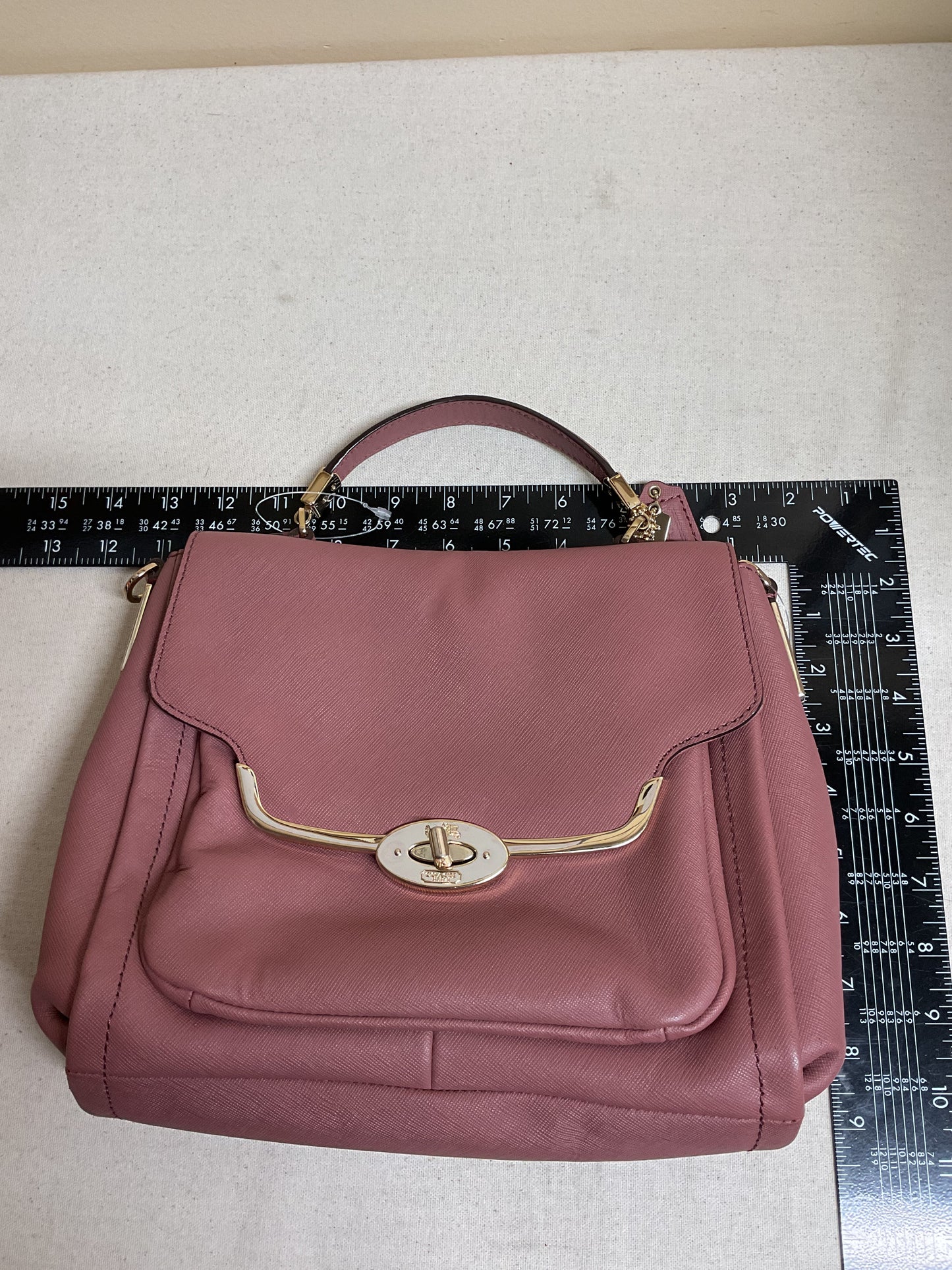Handbag Designer By Coach In Pink, Size:Medium