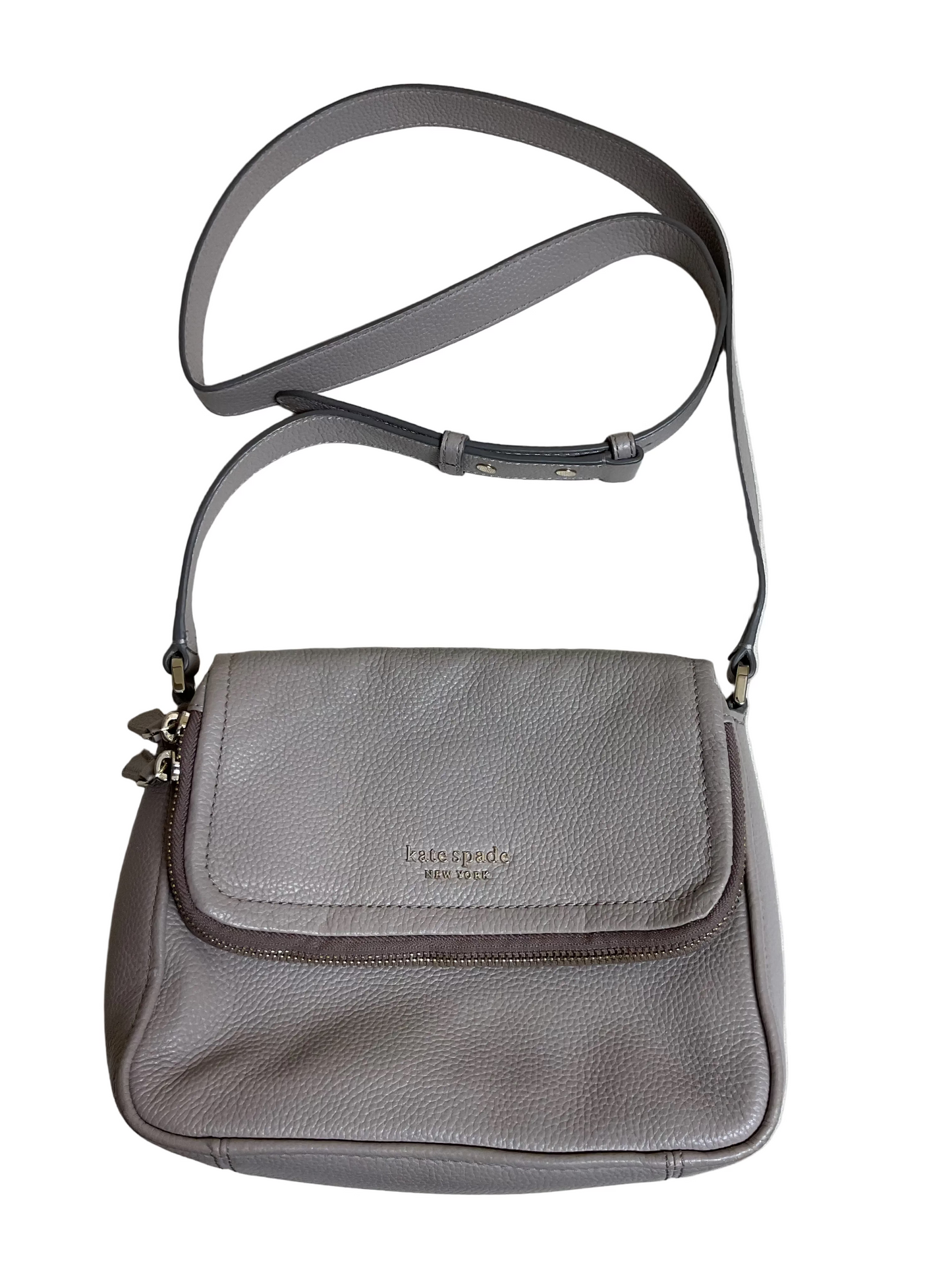 Crossbody Designer By Kate Spade In Grey, Size:Medium