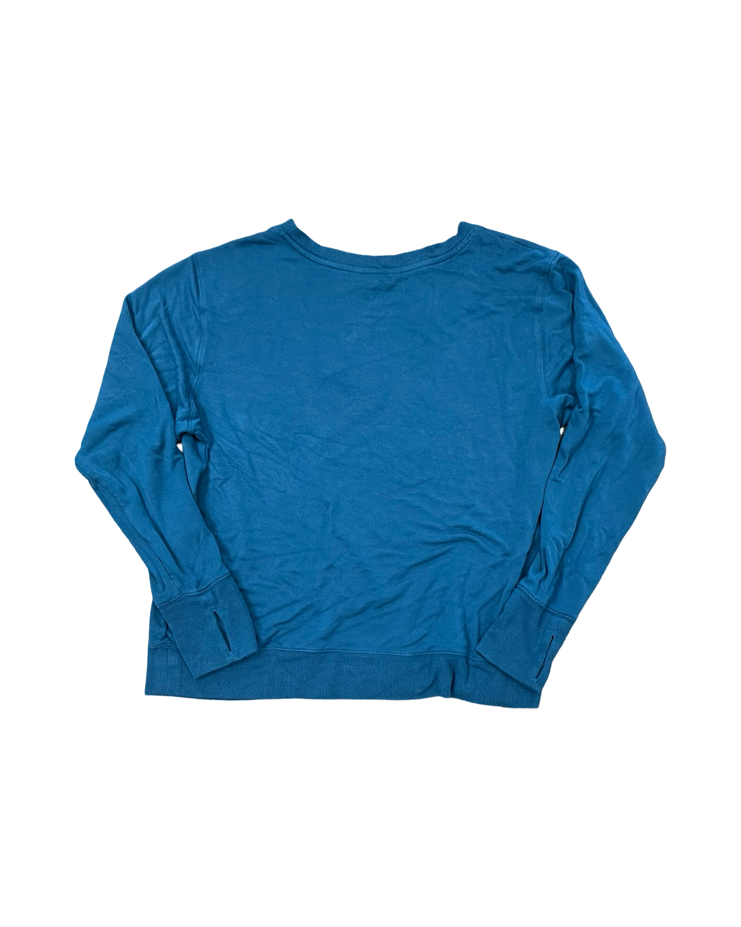 Athletic Top Ls Crewneck By Athleta In Teal, Size:Xl
