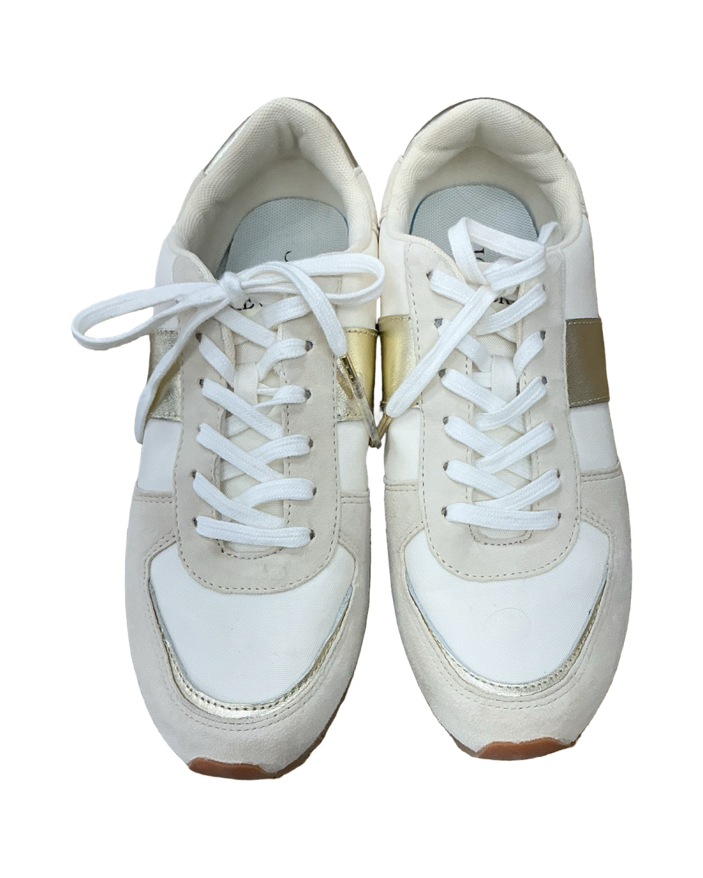 Shoes Sneakers By J. Crew In Cream & Tan, Size:8
