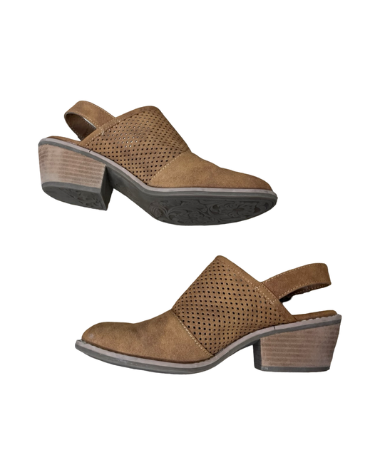Shoes Heels Block By Sofft In Brown, Size:6.5
