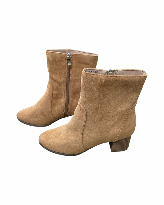 Boots Ankle Heels By Journee In Brown, Size:8