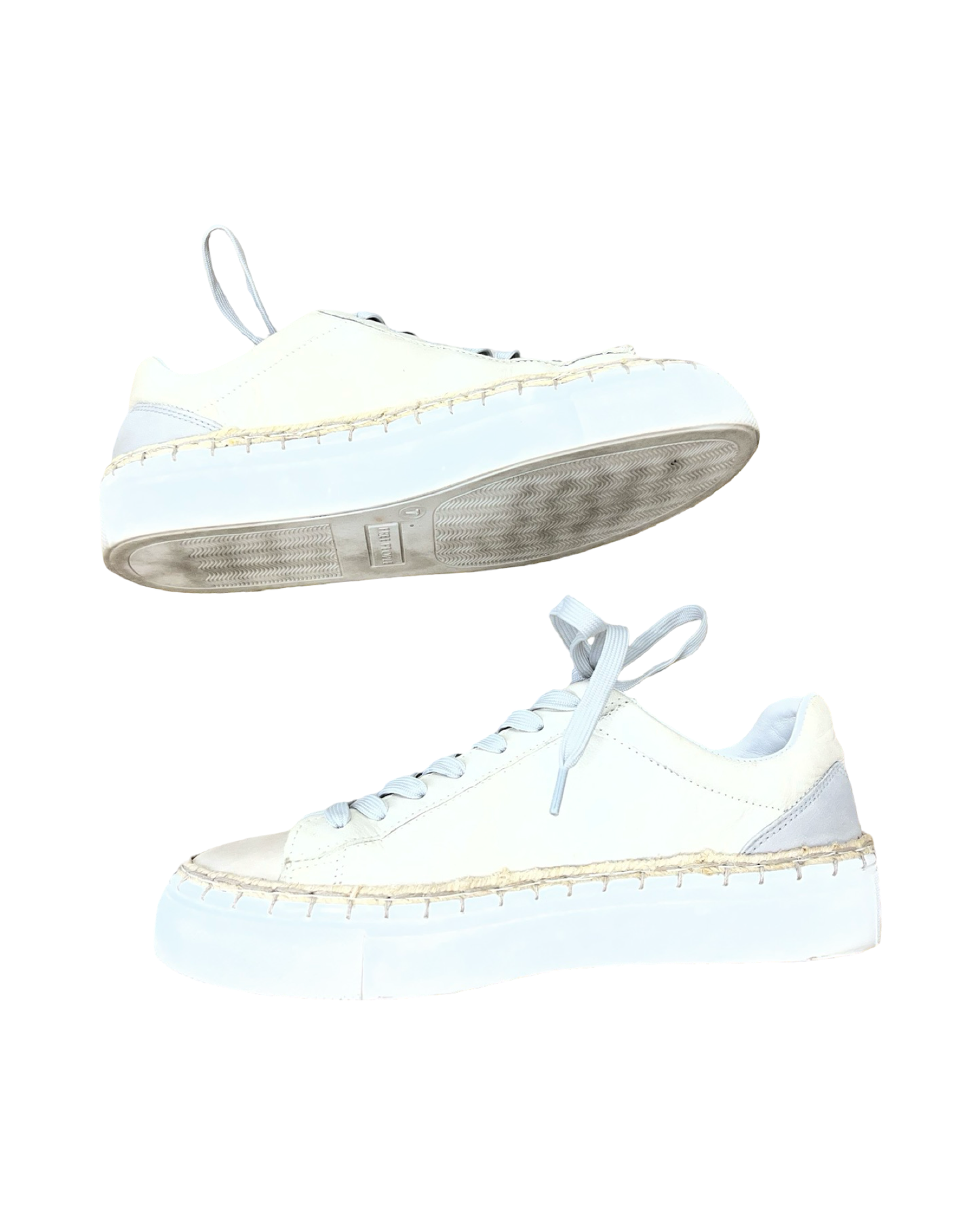 Shoes Sneakers By Free People In Cream & Grey, Size:7
