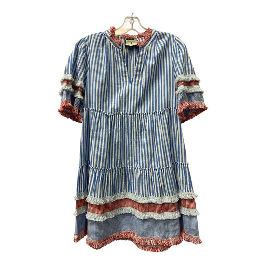 Dress Casual Short By Tuckernuck In Blue & Red & White, Size:S