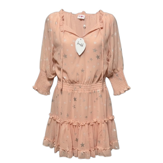 Bronx Smocked Waist Mini Dress By Buddy Love In Ballet Slipper, Size: S