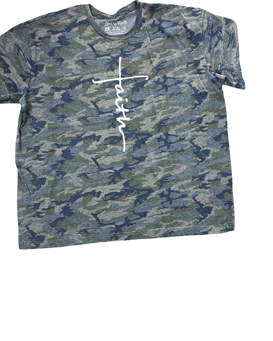 Top Ss By Clothes Mentor In Camouflage Print, Size:2X