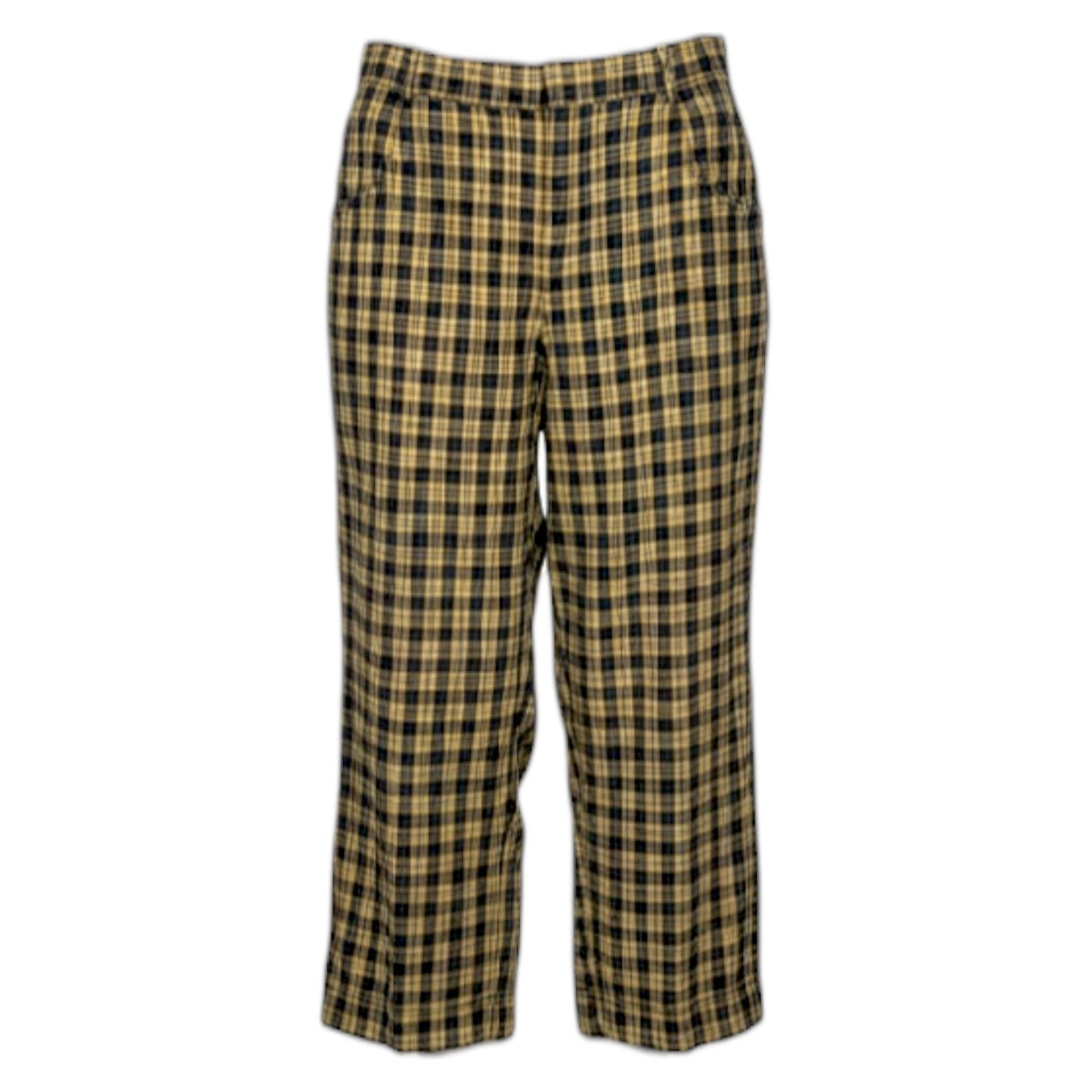 Joey Classic High Rise Pants By Free People In Plaid Pattern, Size: 12