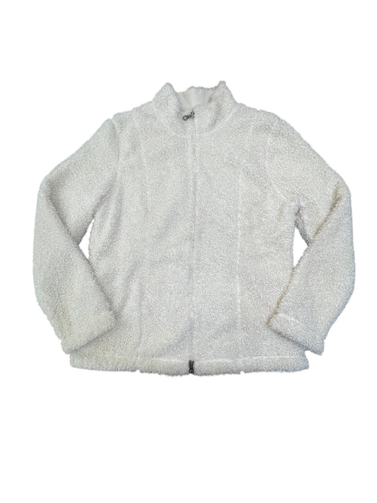 Jacket Faux Fur & Sherpa By J. Jill In Cream, Size:M