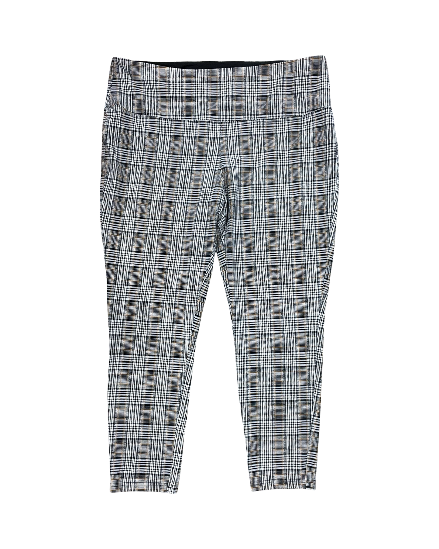Pants Leggings By Natural Reflections In Black & White, Size:Xxl
