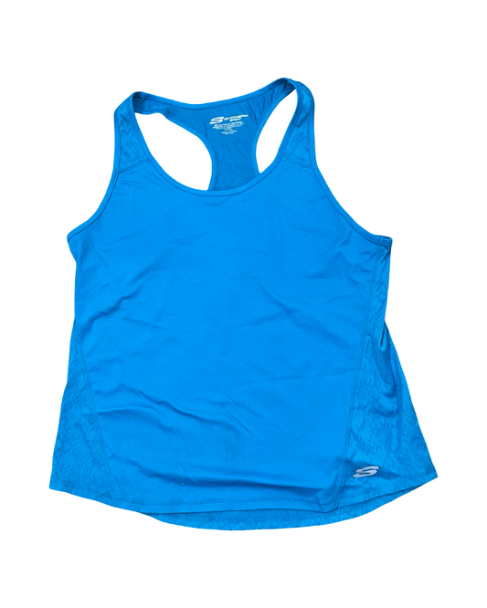 Tank Top By Skechers In Blue, Size:1X
