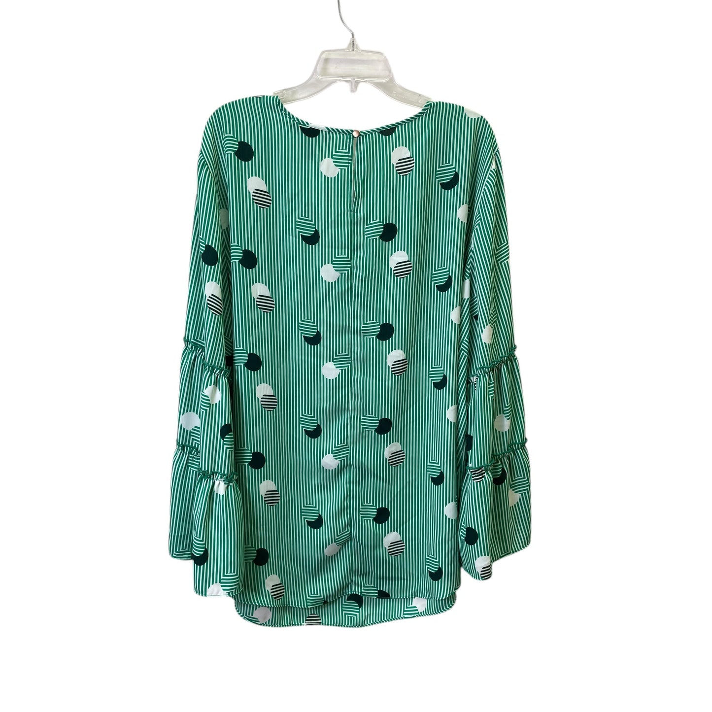 Top 3/4 Sleeve Basic By Ashley Stewart In Green, Size:3X