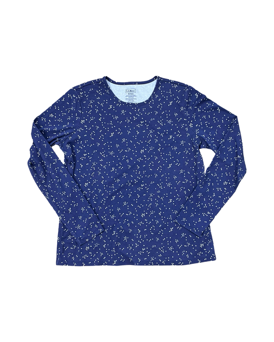 Top Ls By L.L. Bean In Blue & White, Size:M