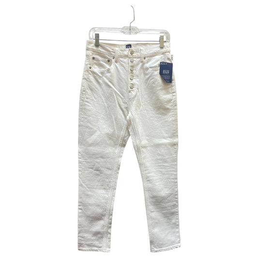 Jeans Straight By Gap In White, Size:6