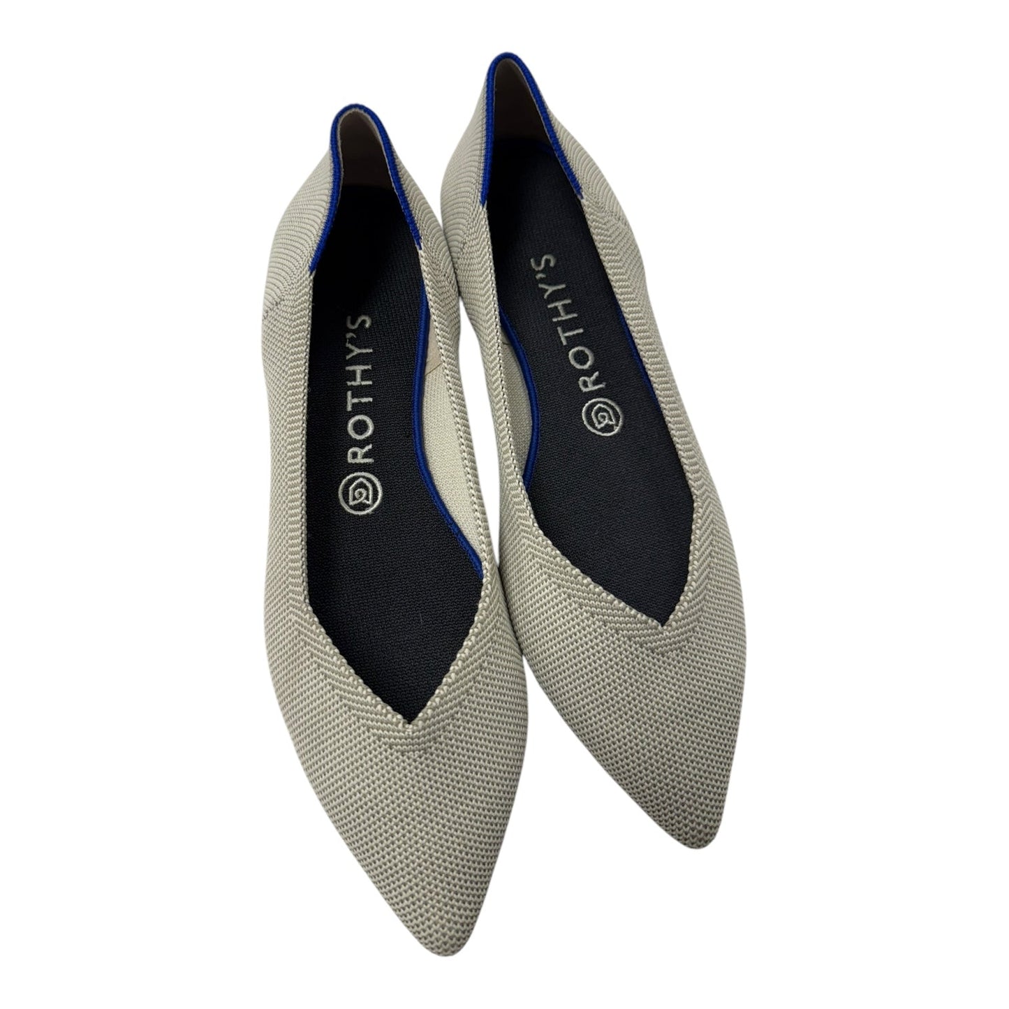 Shoes Flats By Rothys In Grey, Size:8.5