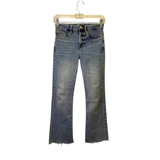 Jeans Cropped By Frame In Blue Denim, Size:0