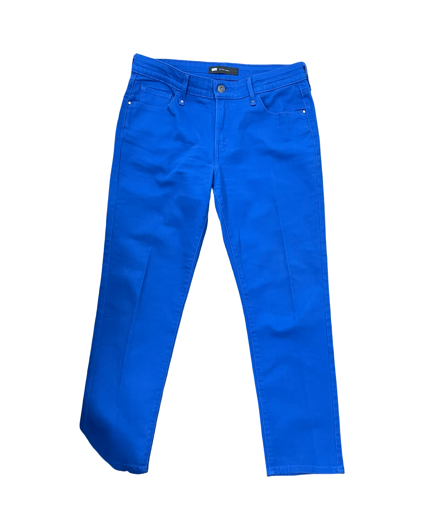 Jeans Skinny By Levis In Blue Denim, Size:10