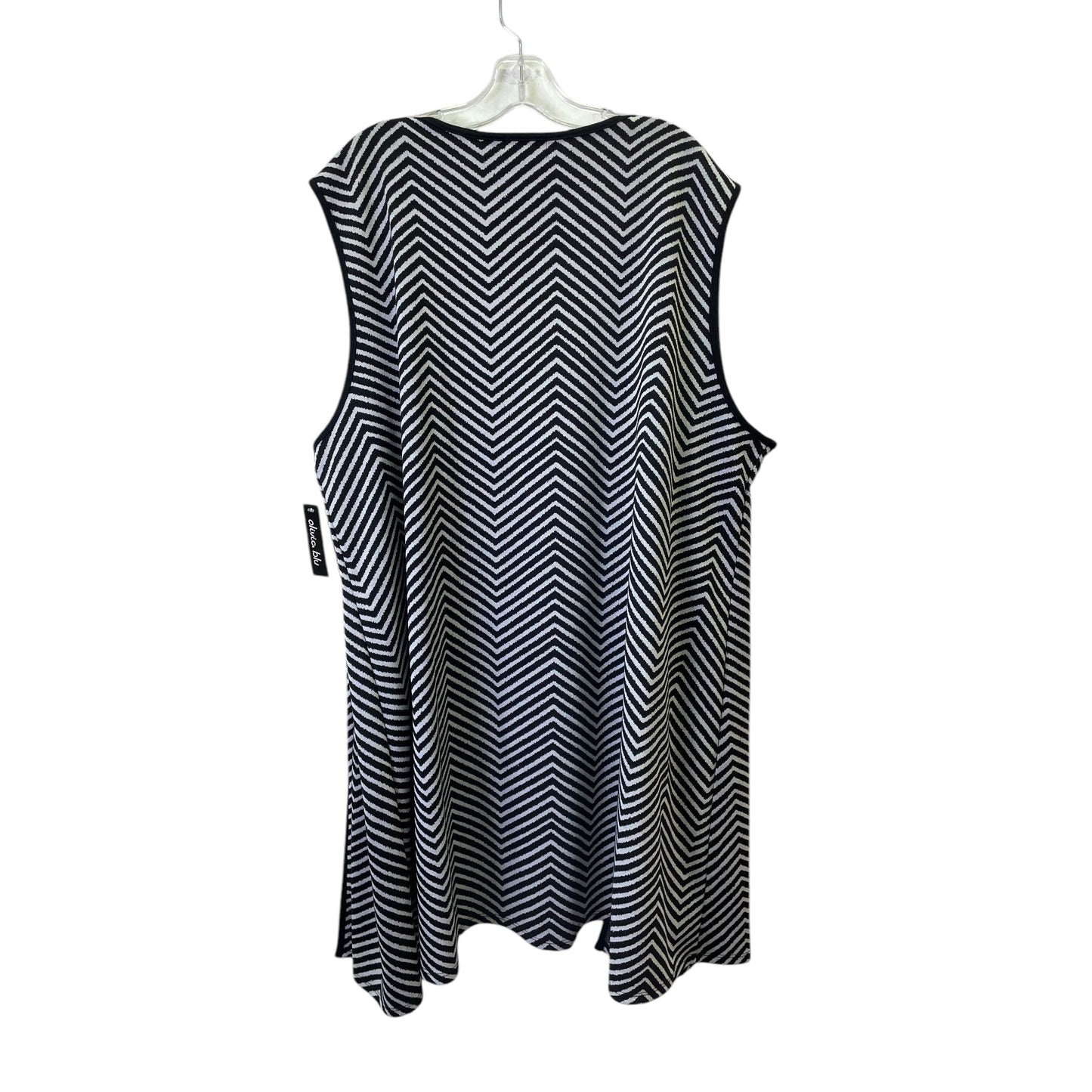 Vest Sweater By Olivia Blu In Black, Size:3X