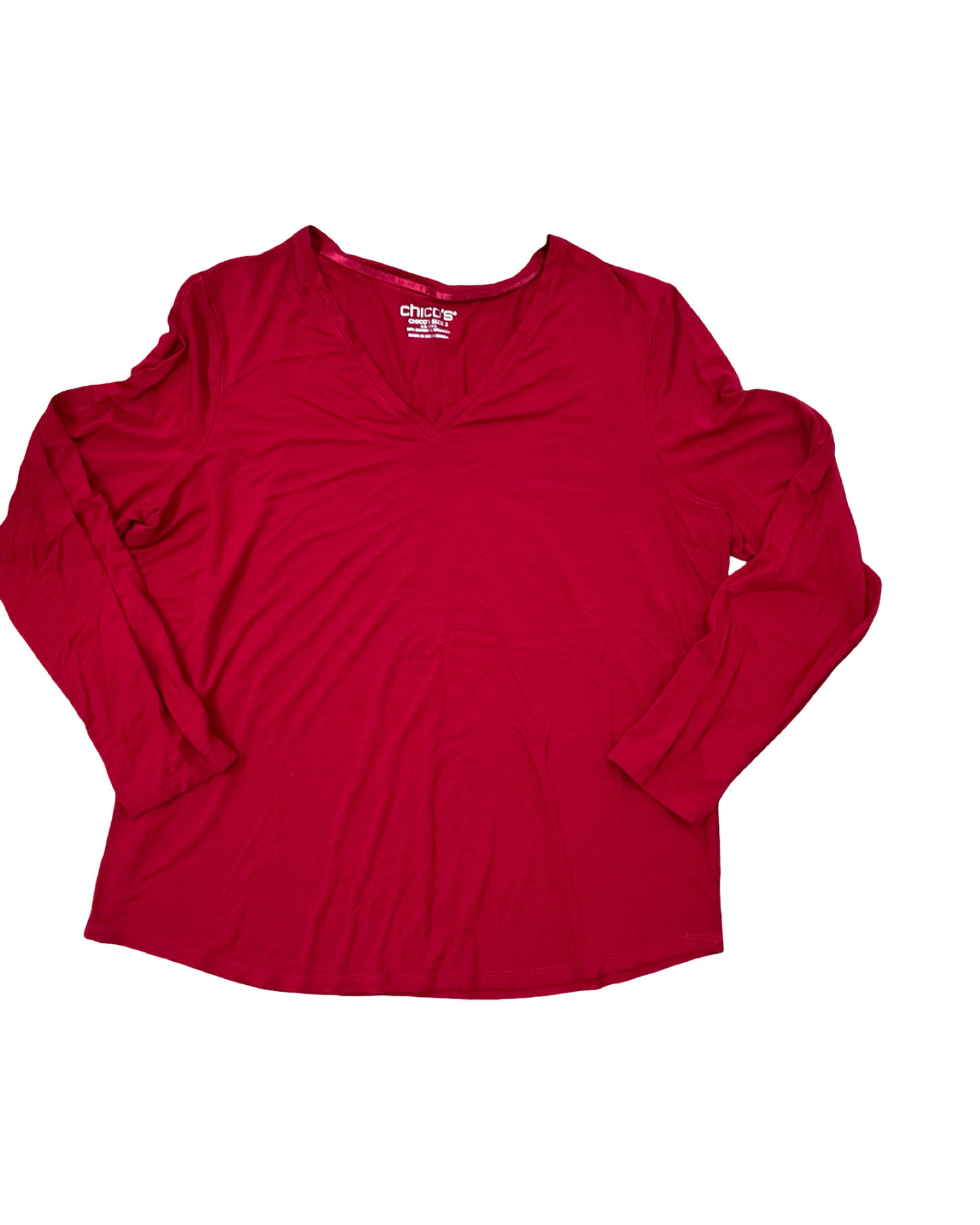 Top Ls By Chicos In Red, Size:L