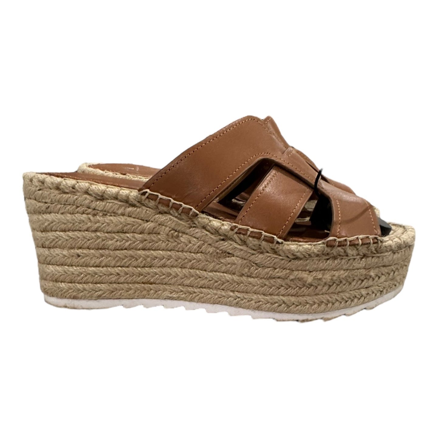 Sandals Heels Platform By Marc Fisher In Brown, Size:8.5