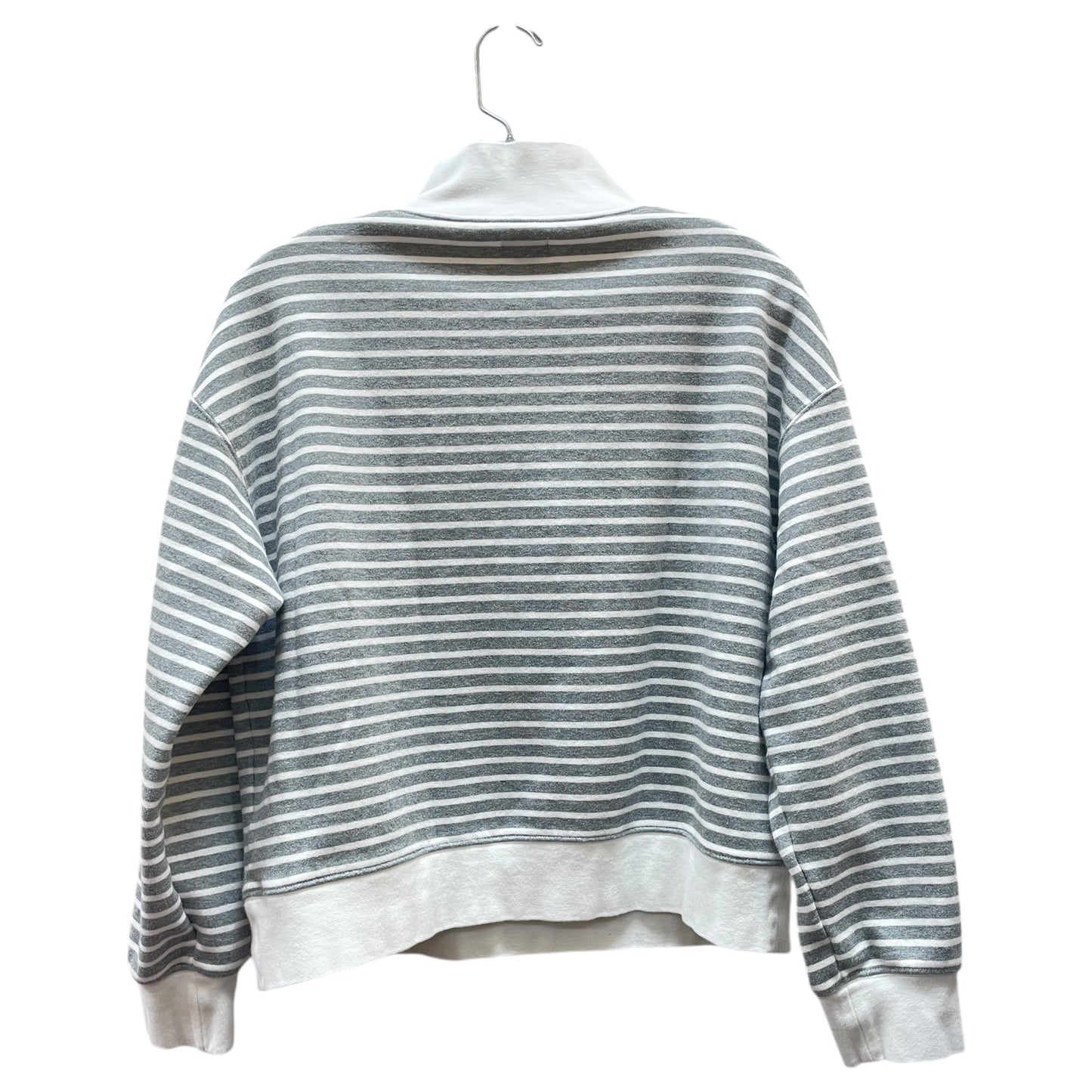 Sweatshirt Collar By J. Crew In Grey & White, Size:M